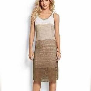 Tommy Bahama Crochet Gradient Neutrals Cover Up M